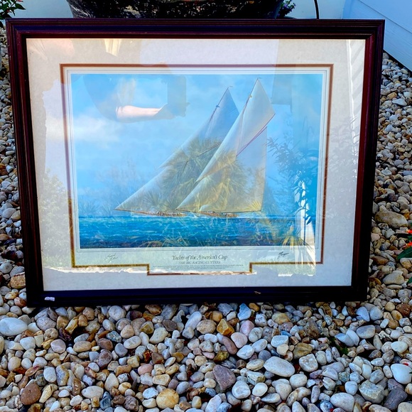 Other - Vintage LARGE “Yachts of the America’s Cup Special Edition Artwork Tim Thompson